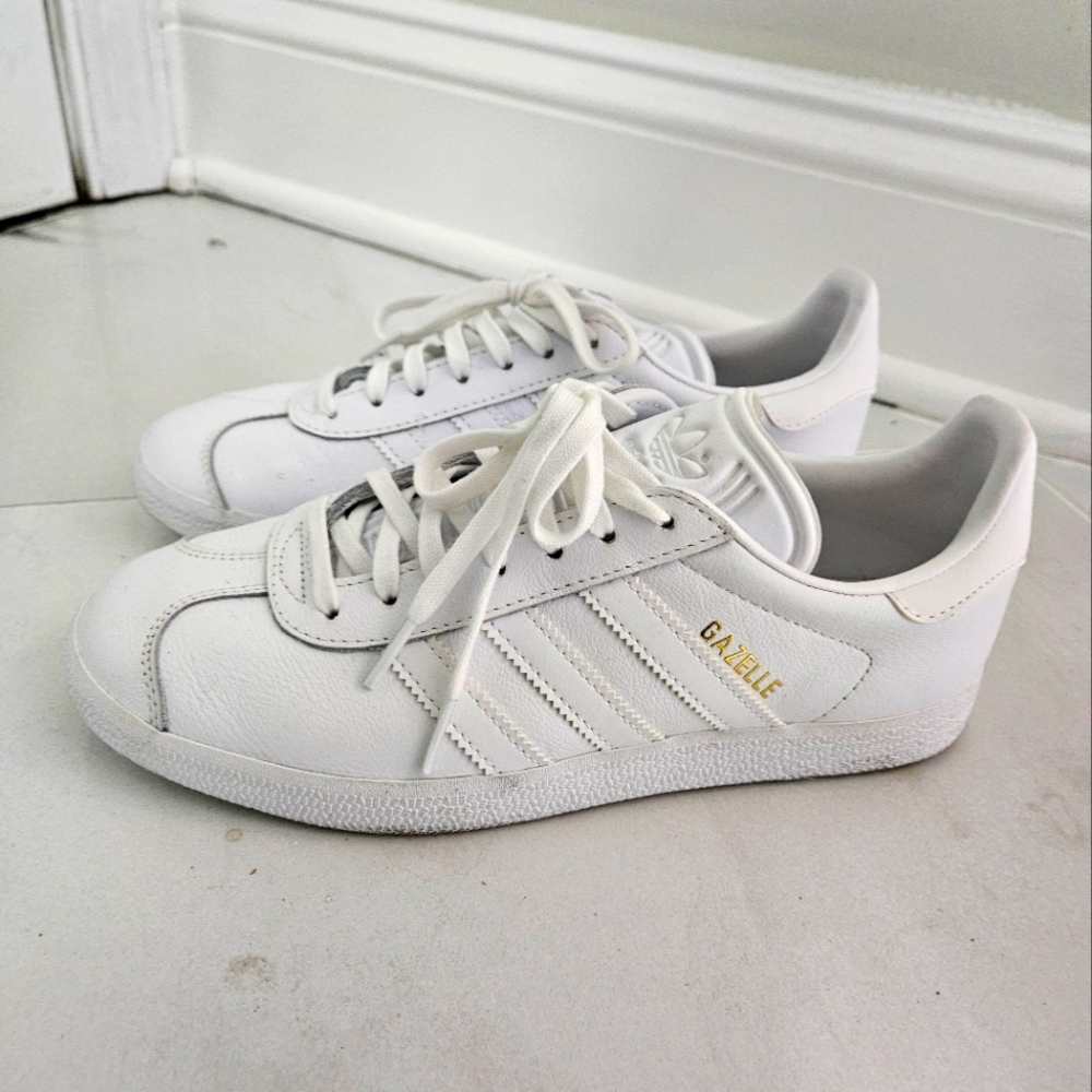 Adidas Women's White Gazelle Sneakers